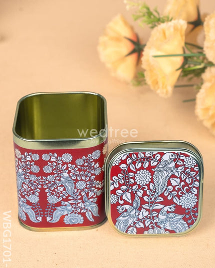 Printed Tin Box - Kalamkari Design - WBG1701-1