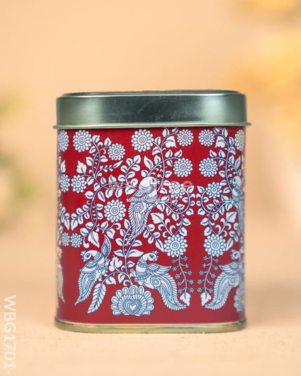 Printed Tin Box - Kalamkari Design - WBG1701-1