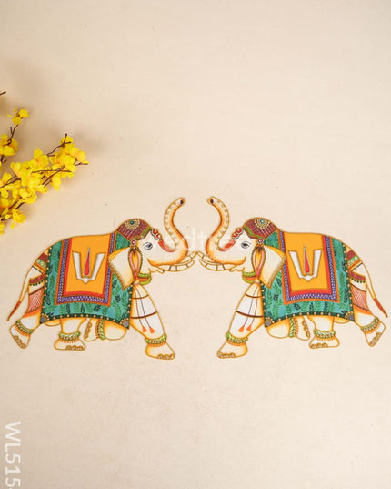 Rangoli - Set of 2 Elephant - WL5154