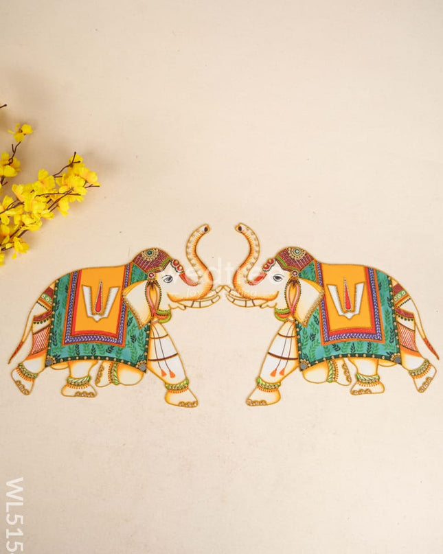 Rangoli - Set of 2 Elephant - WL5154