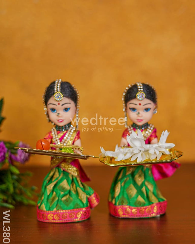 Small Welcome Dolls (Set of 2) - 7 inch - WL3802