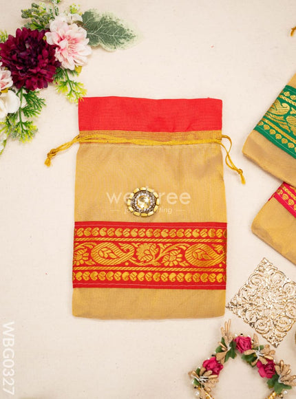 String Bag with classic Zari - WBG0327