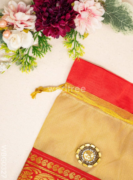 String Bag with classic Zari - WBG0327