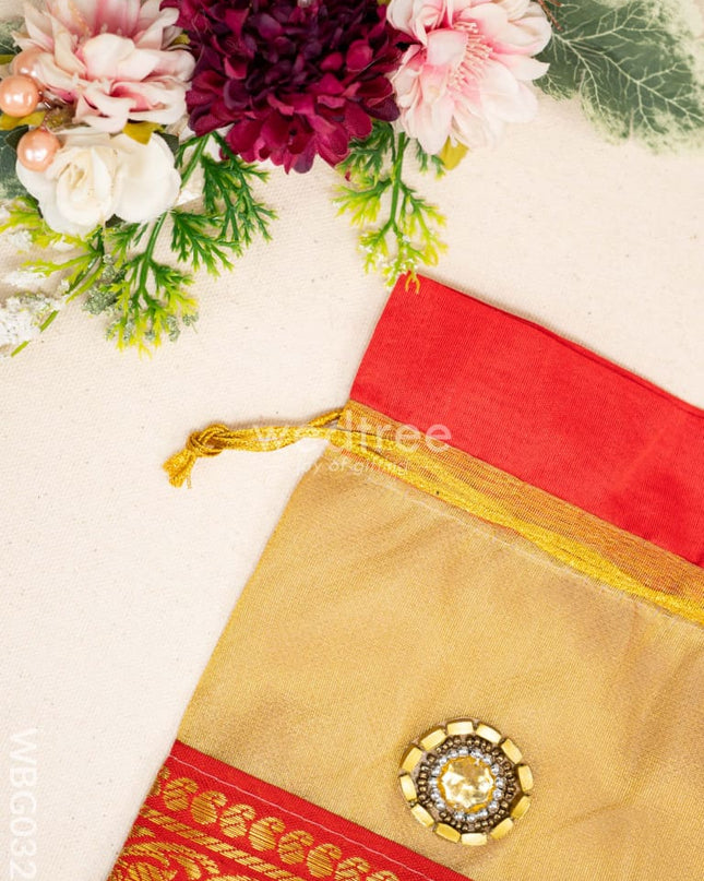 String Bag with classic Zari - WBG0327
