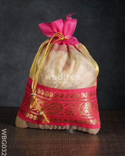 String Bag with classic Zari - WBG0327