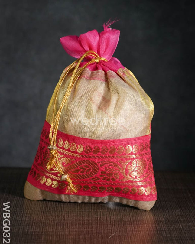 String Bag with classic Zari - WBG0327
