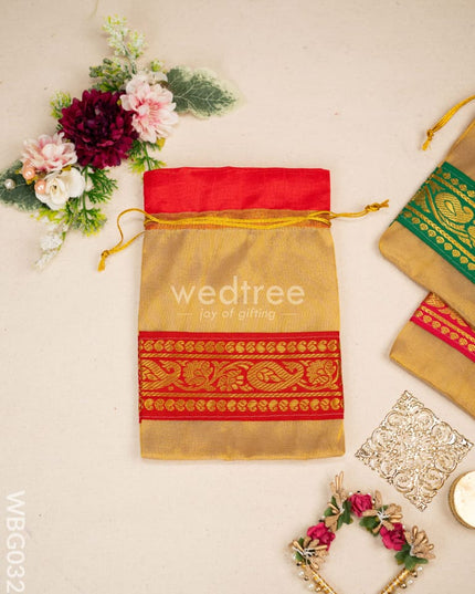String Bag with classic Zari - WBG0327