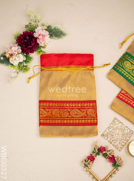 String Bag with classic Zari - WBG0327
