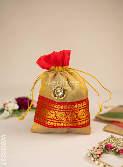 String Bag with classic Zari - WBG0327