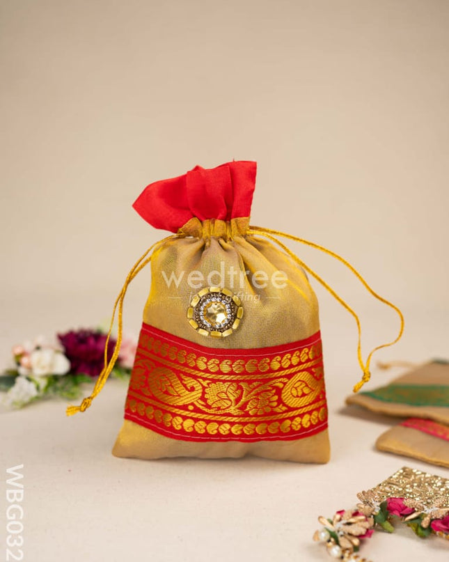 String Bag with classic Zari - WBG0327