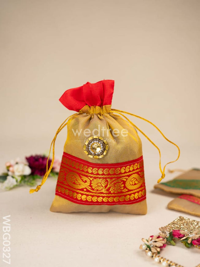 String Bag with classic Zari - WBG0327