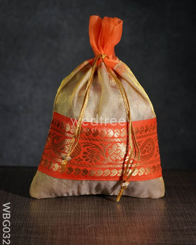String Bag with classic Zari - WBG0327