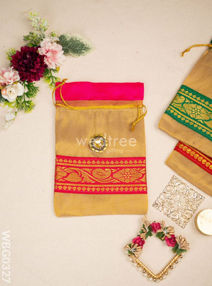 String Bag with classic Zari - WBG0327