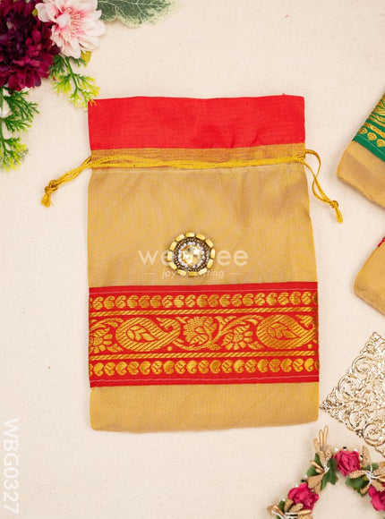 String Bag with classic Zari - WBG0327