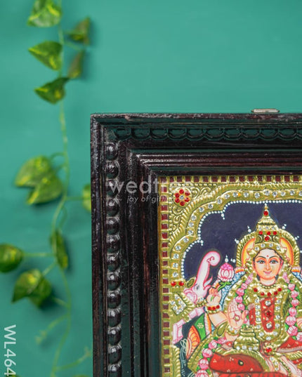 Tanjore Painting - Gajalakshmi - Semi Embossed - 10x8 inch - WL4640