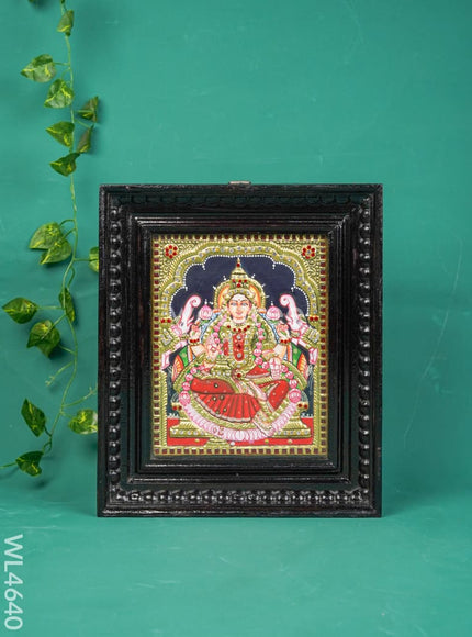 Tanjore Painting - Gajalakshmi - Semi Embossed - 10x8 inch - WL4640