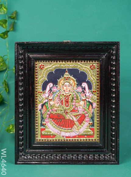 Tanjore Painting - Gajalakshmi - Semi Embossed - 10x8 inch - WL4640