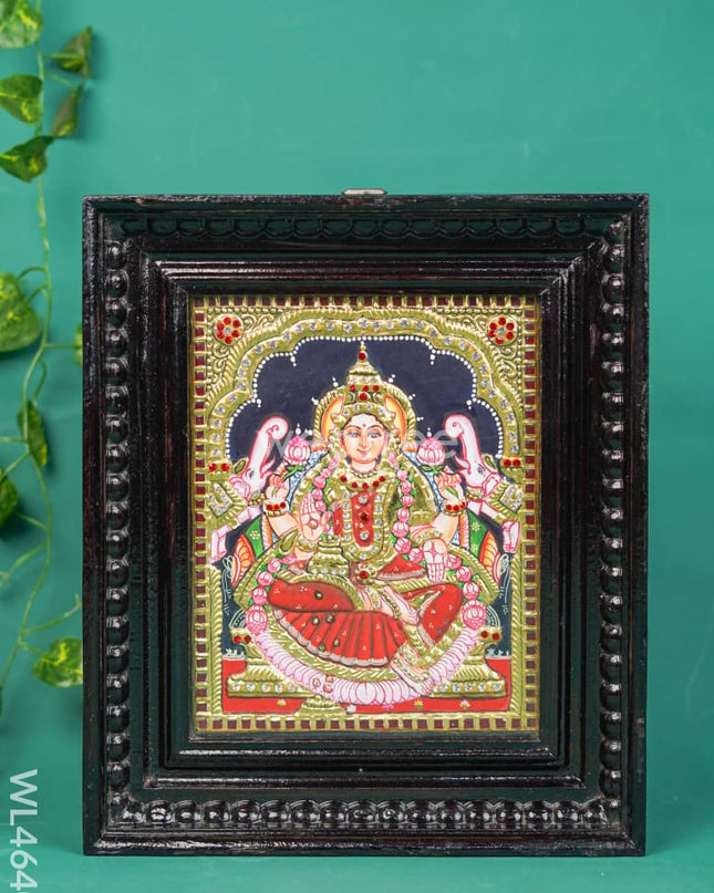 Tanjore Painting - Gajalakshmi - Semi Embossed - 10x8 inch - WL4640