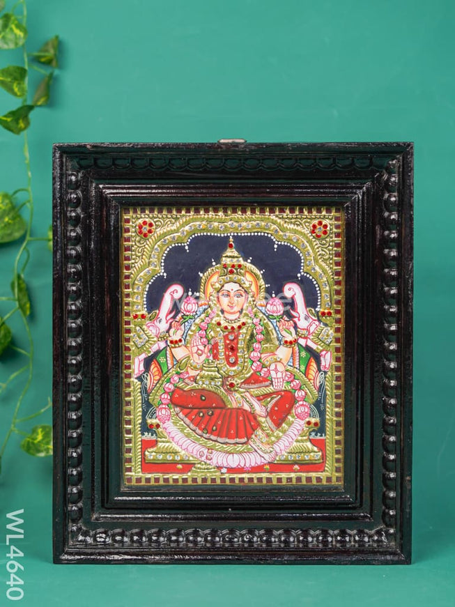 Tanjore Painting - Gajalakshmi - Semi Embossed - 10x8 inch - WL4640