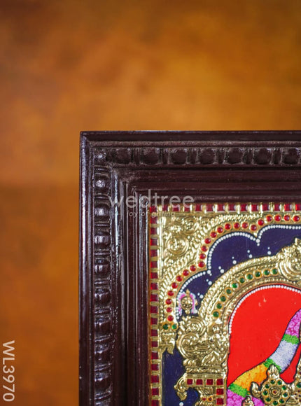 Tanjore Painting - Tirupathi Balaji - Flat (Gold Foil) - 15x12 inch - WL3970