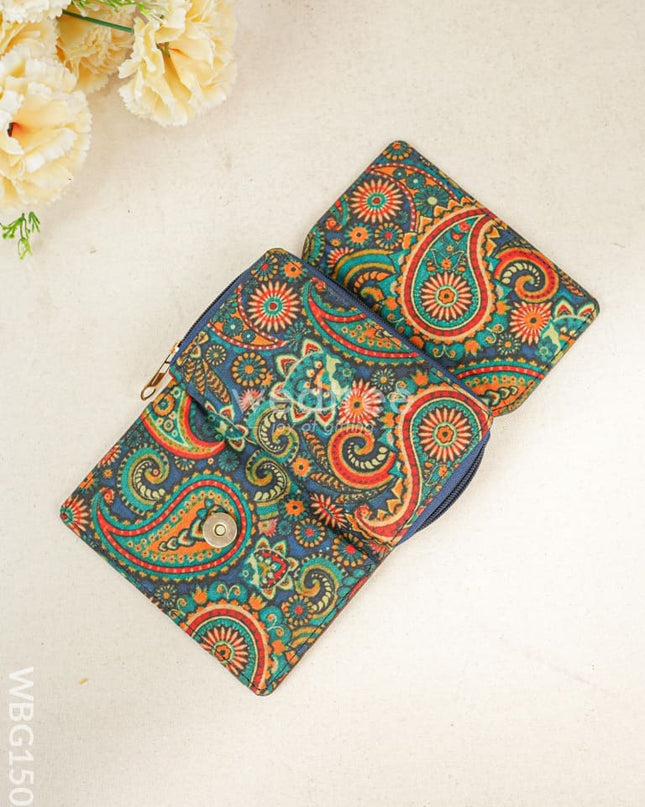 Tussar Silk Hand Purse - WBG1502