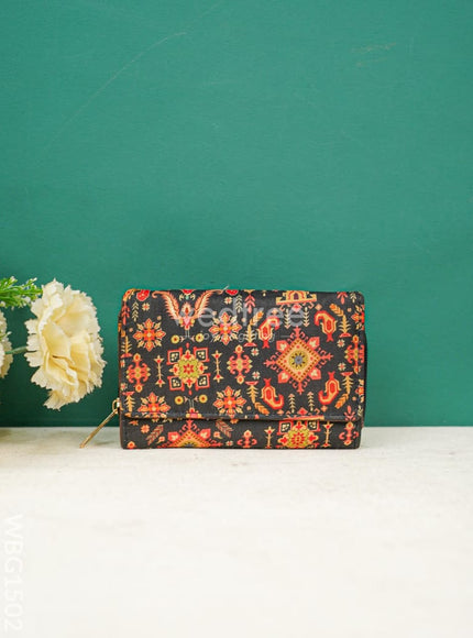 Tussar Silk Hand Purse - WBG1502