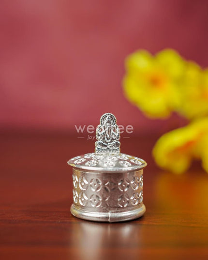 Zinc Alloy Kumkum Holder with Ganesha - WBG1291