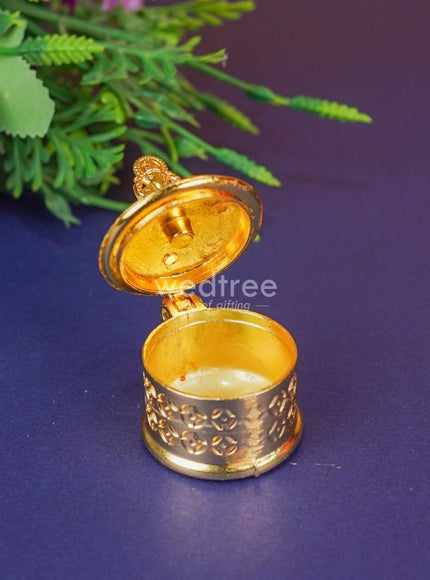 Zinc Alloy Kumkum Holder with Ganesha - WBG1291