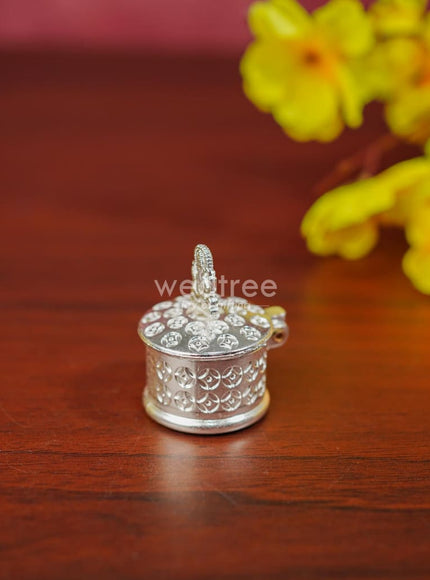 Zinc Alloy Kumkum Holder with Ganesha - WBG1291
