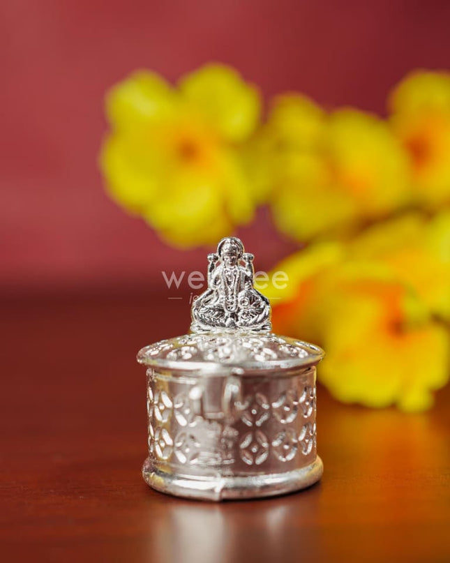 Zinc Alloy Kumkum Holder with Lakshmi - WBG1292