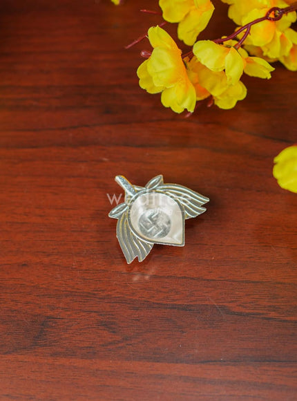 Zinc Alloy Lotus Diya with Swastik - WBG1297