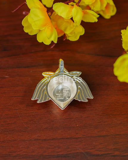 Zinc Alloy Lotus Diya with Swastik - WBG1297