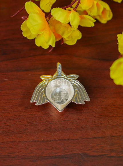 Zinc Alloy Lotus Diya with Swastik - WBG1297